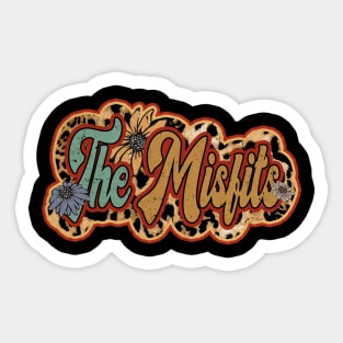 Personalized Flowers Misfits Proud Name Vintage Beautiful Sticker